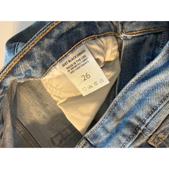 Just Black Denim Jeans Sz 26 - Picture 3 of 7